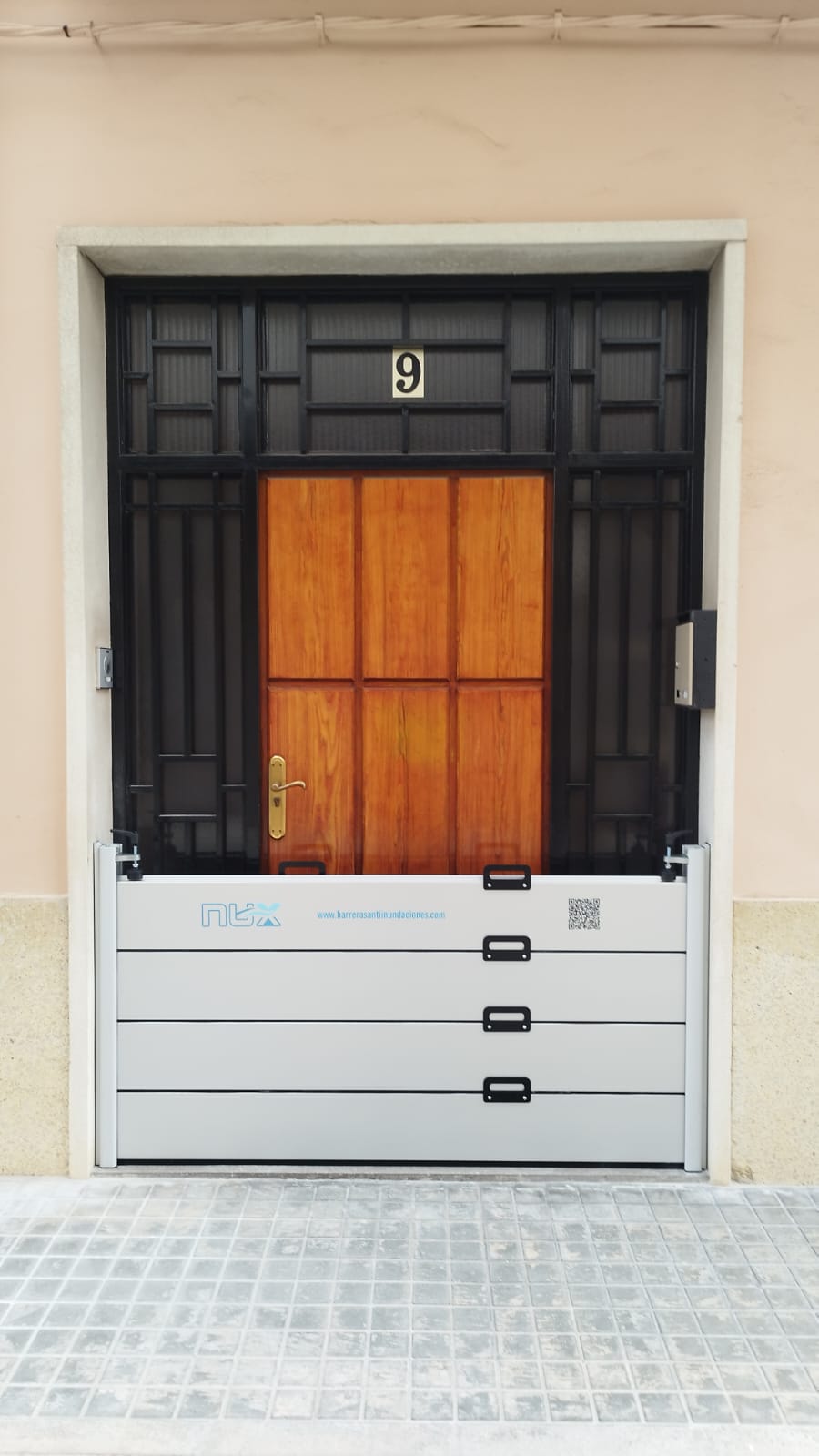 barrera 112 cm vivienda de frente