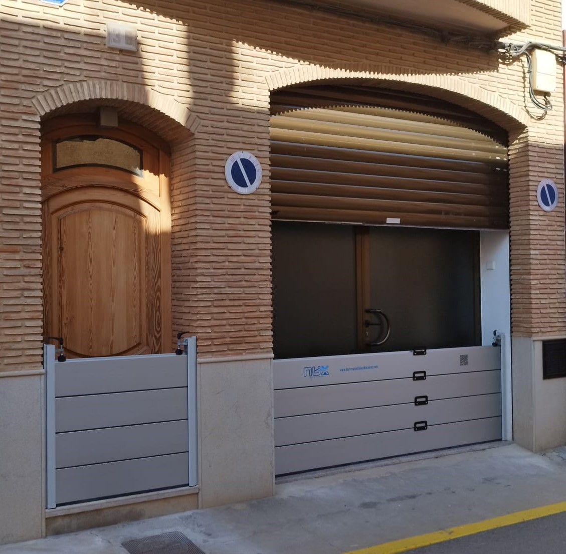 barreras vivienda y garaje juntas...
